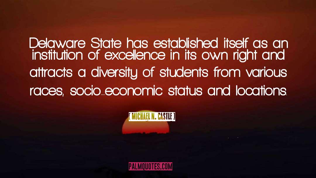 Michael N. Castle Quotes: Delaware State has established itself