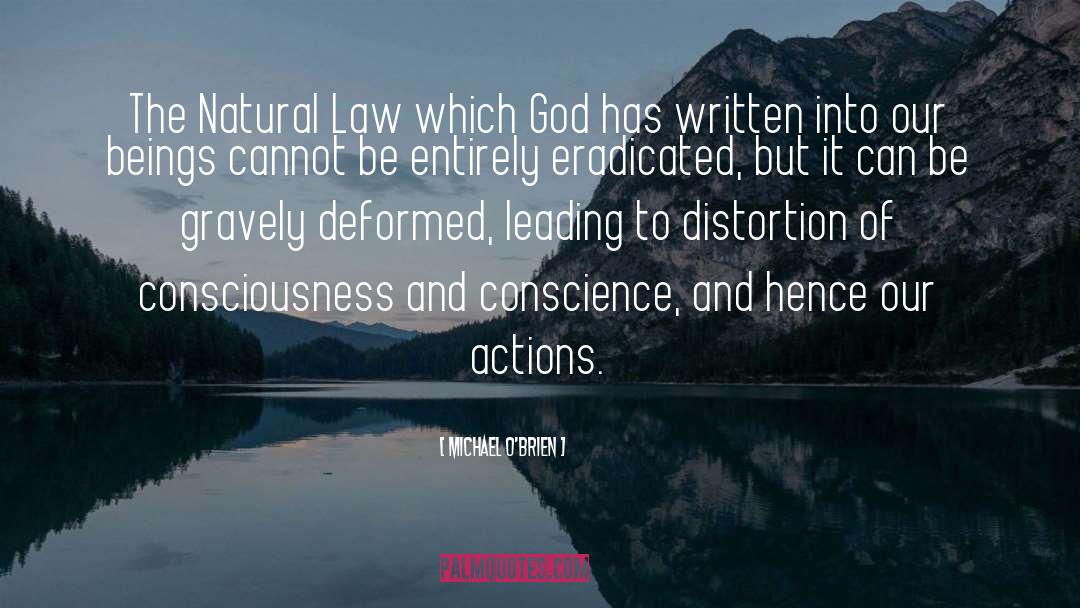 Michael O'Brien Quotes: The Natural Law which God