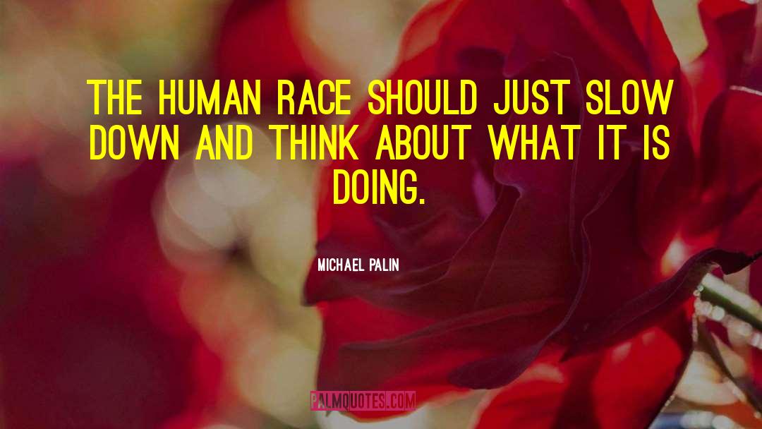 Michael Palin Quotes: The human race should just