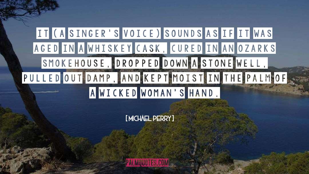 Michael Perry Quotes: It (a singer's voice) sounds