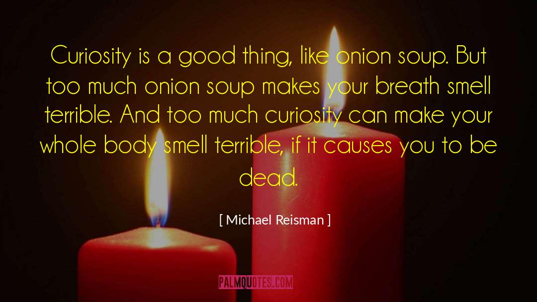 Michael Reisman Quotes: Curiosity is a good thing,