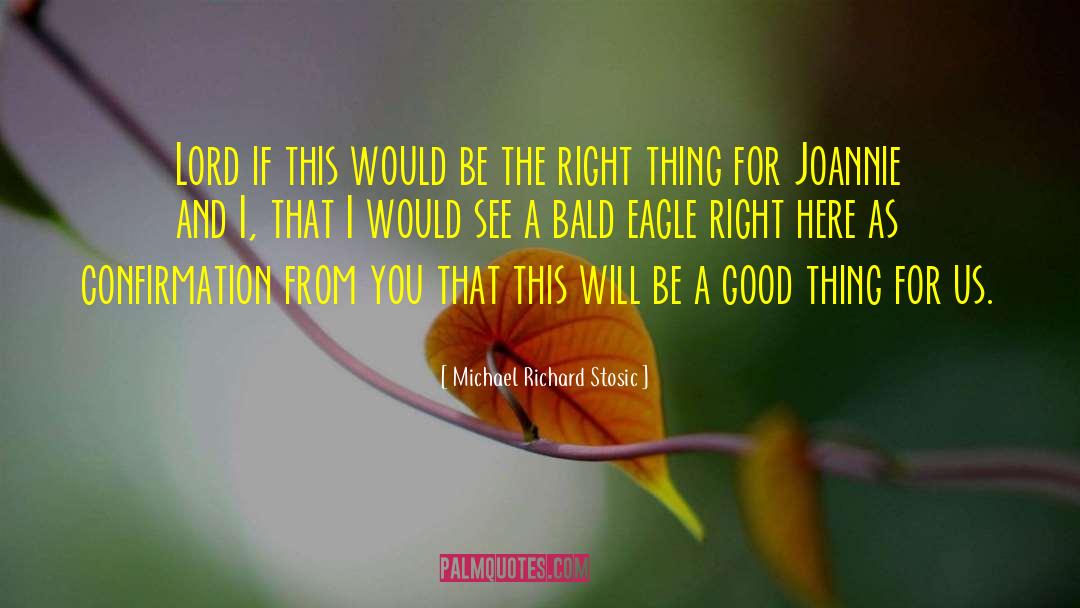 Michael Richard Stosic Quotes: Lord if this would be