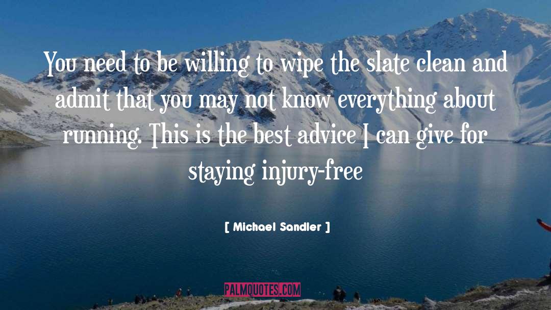 Michael Sandler Quotes: You need to be willing