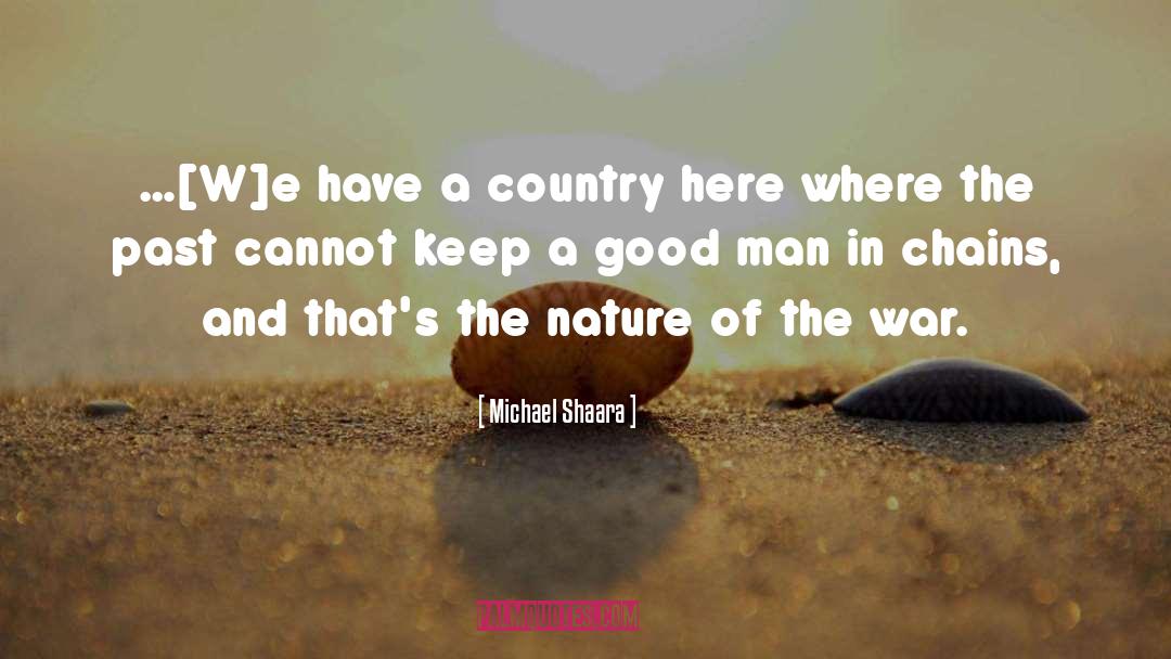 Michael Shaara Quotes: …[W]e have a country here