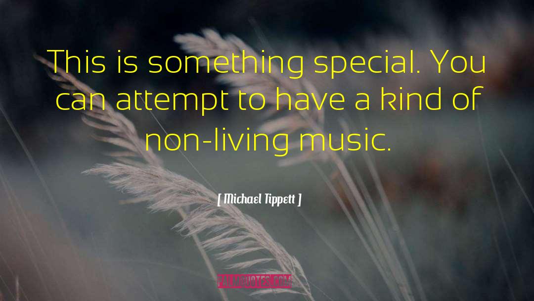 Michael Tippett Quotes: This is something special. You