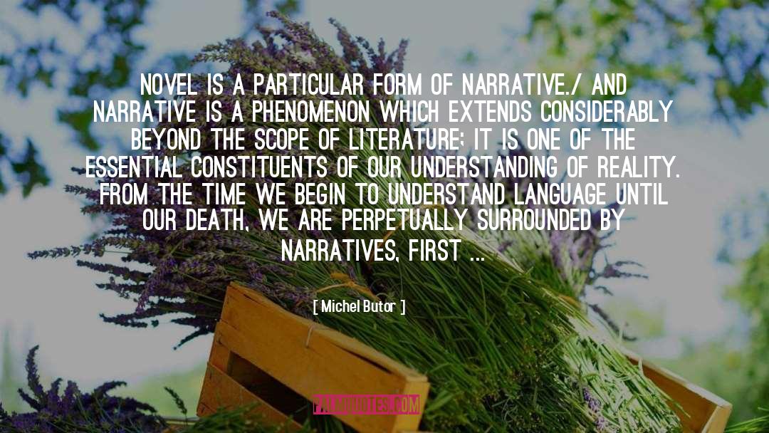 Michel Butor Quotes: Novel is a particular form