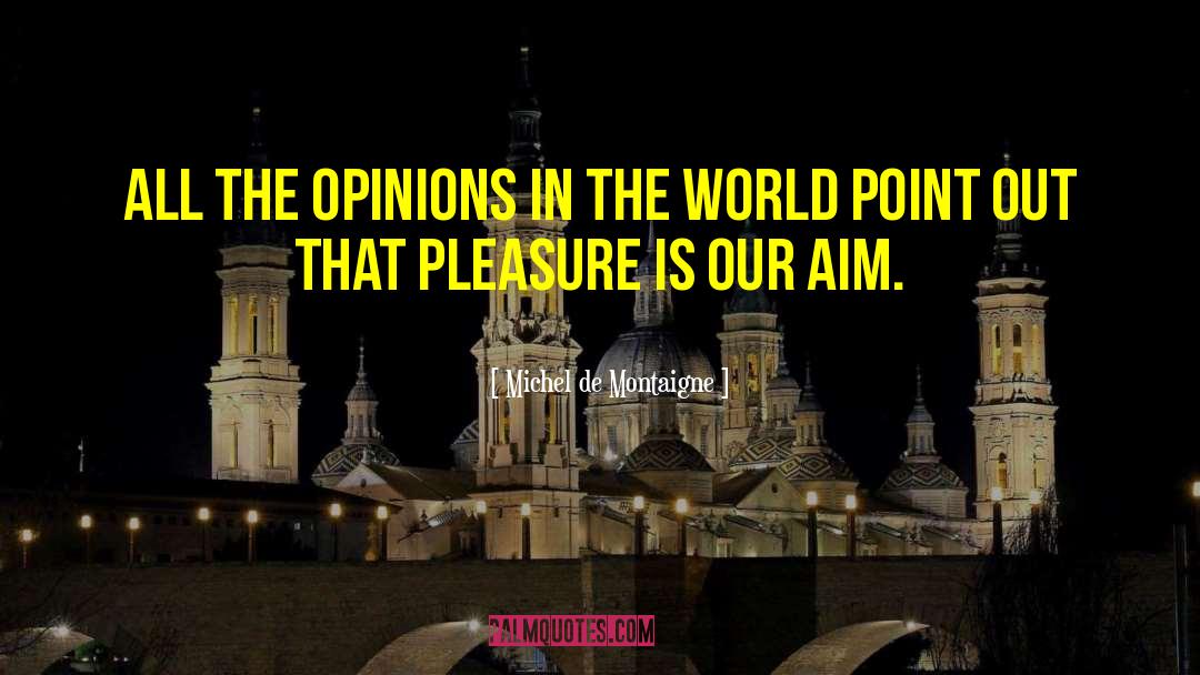 Michel De Montaigne Quotes: All the opinions in the