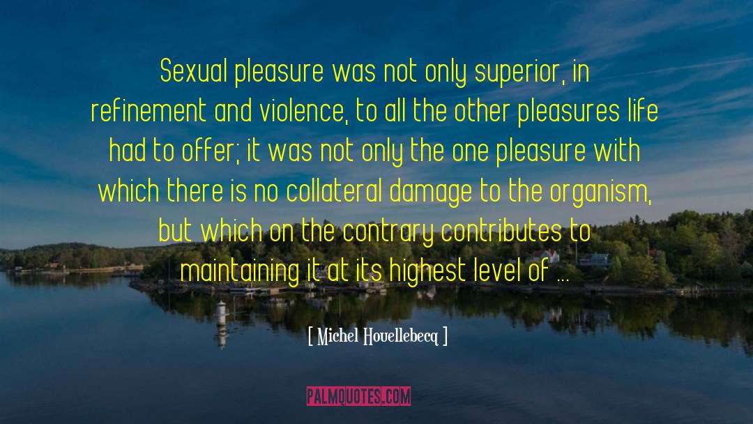 Michel Houellebecq Quotes: Sexual pleasure was not only