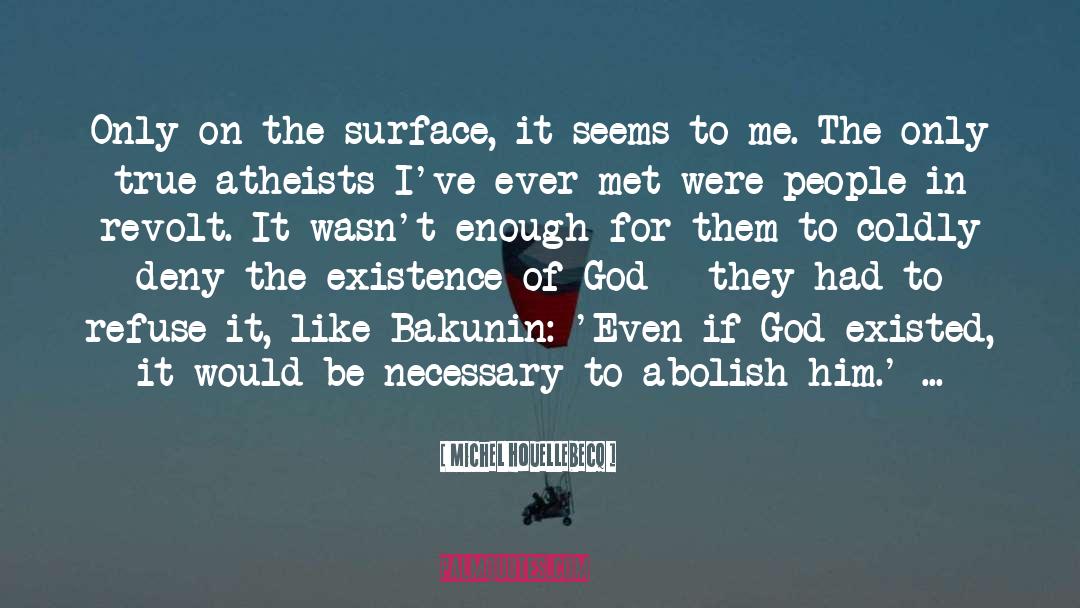 Michel Houellebecq Quotes: Only on the surface, it