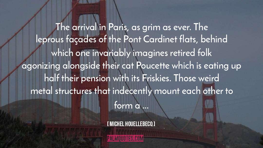 Michel Houellebecq Quotes: The arrival in Paris, as