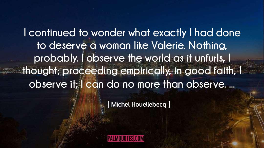 Michel Houellebecq Quotes: I continued to wonder what