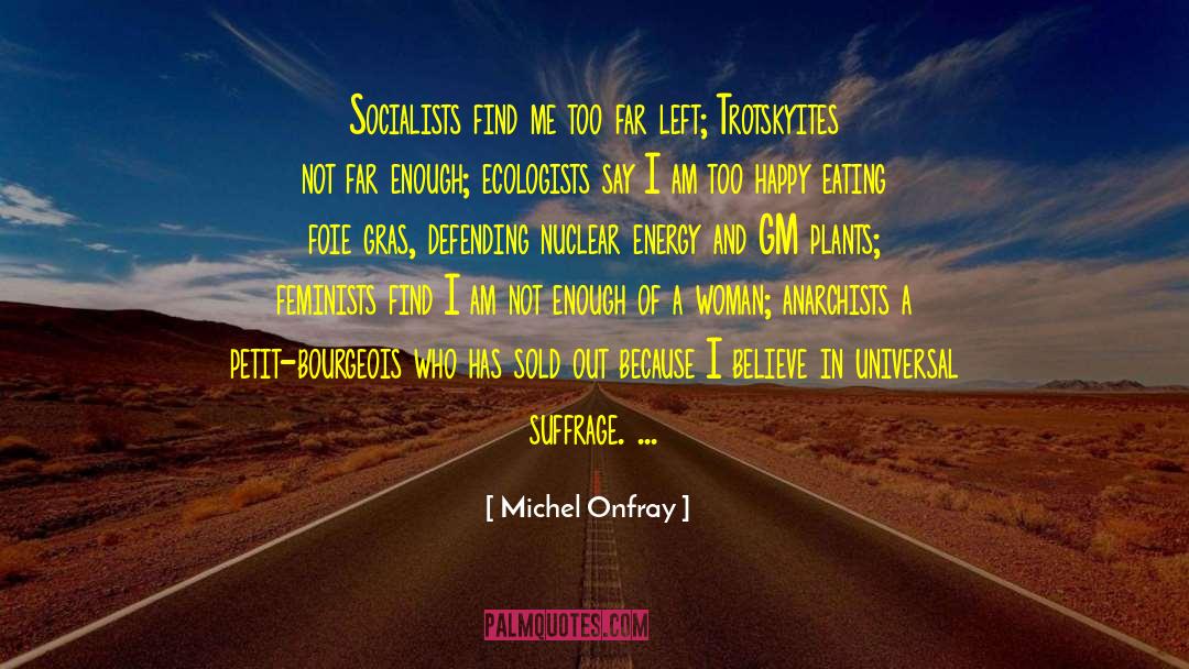 Michel Onfray Quotes: Socialists find me too far