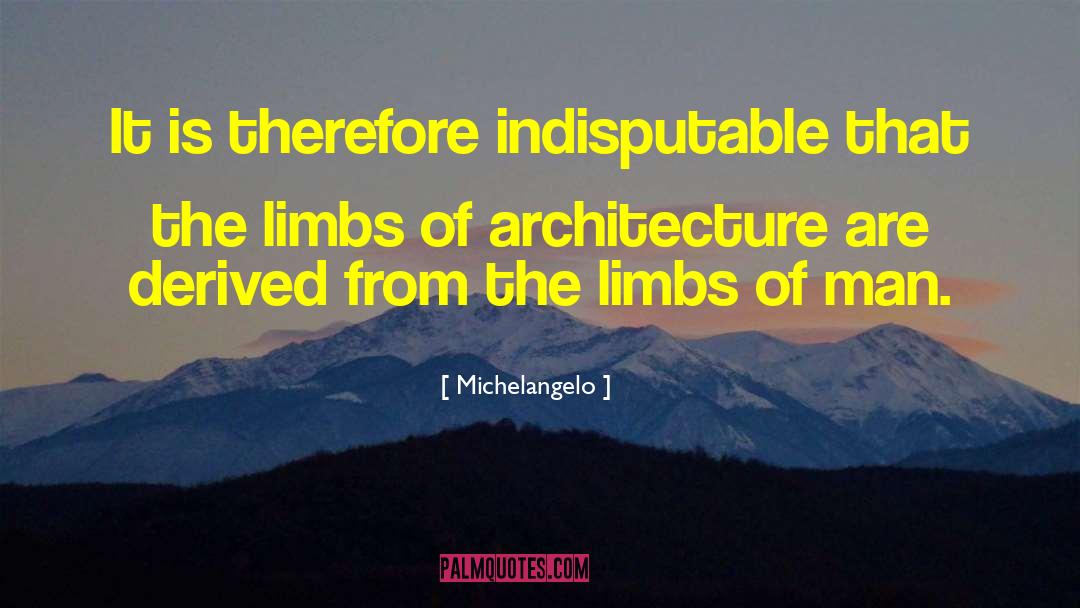 Michelangelo Quotes: It is therefore indisputable that