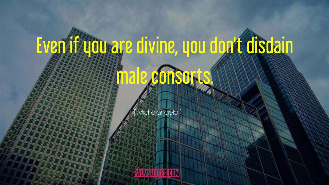 Michelangelo Quotes: Even if you are divine,