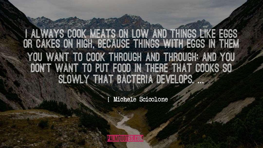 Michele Scicolone Quotes: I always cook meats on