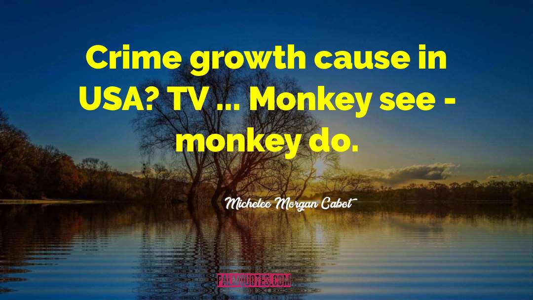 Michelee Morgan Cabot Quotes: Crime growth cause in USA?