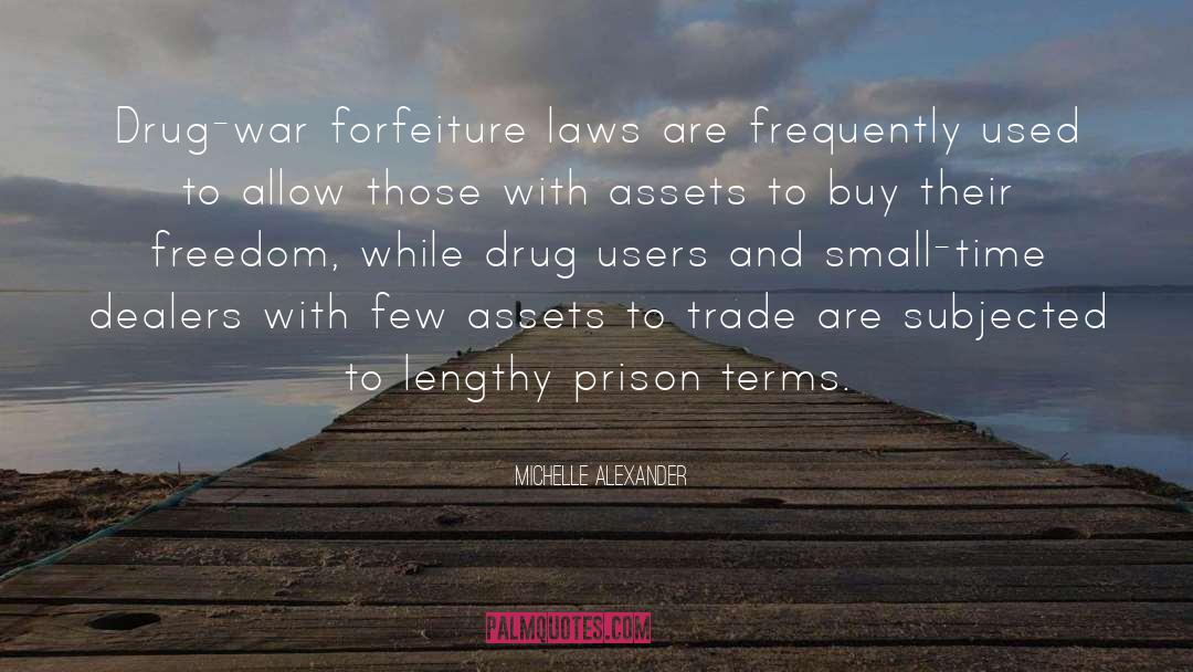 Michelle Alexander Quotes: Drug-war forfeiture laws are frequently