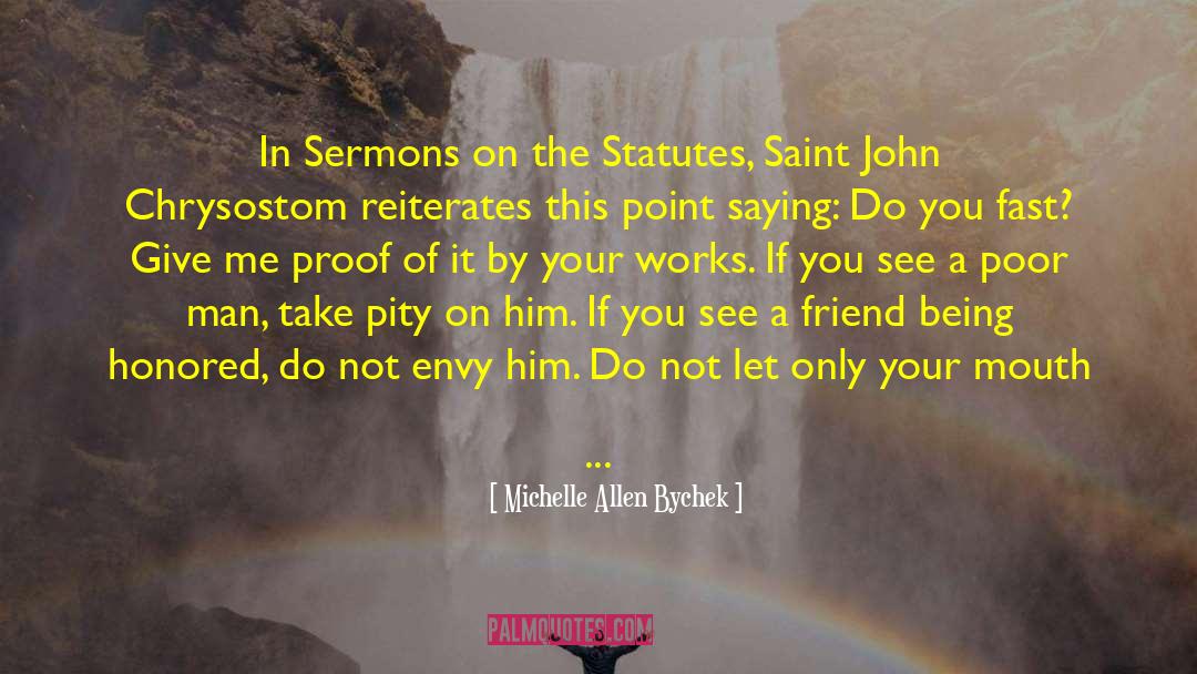 Michelle Allen Bychek Quotes: In Sermons on the Statutes,