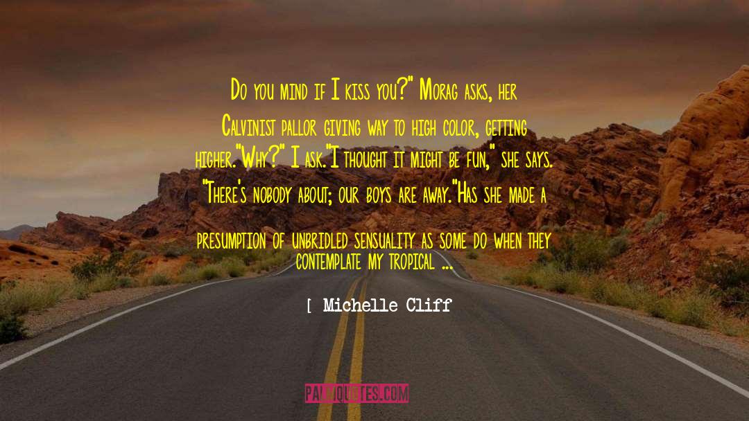 Michelle Cliff Quotes: Do you mind if I