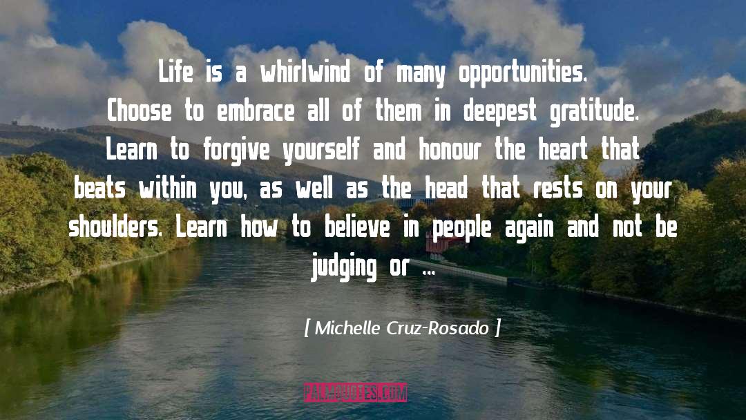 Michelle Cruz-Rosado Quotes: Life is a whirlwind of