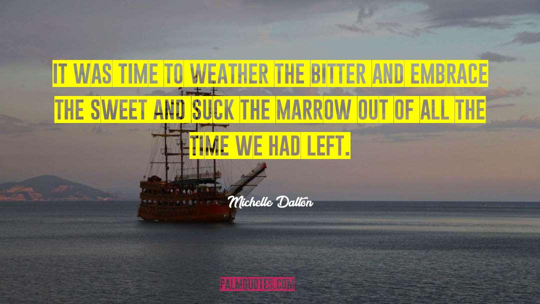 Michelle Dalton Quotes: It was time to weather