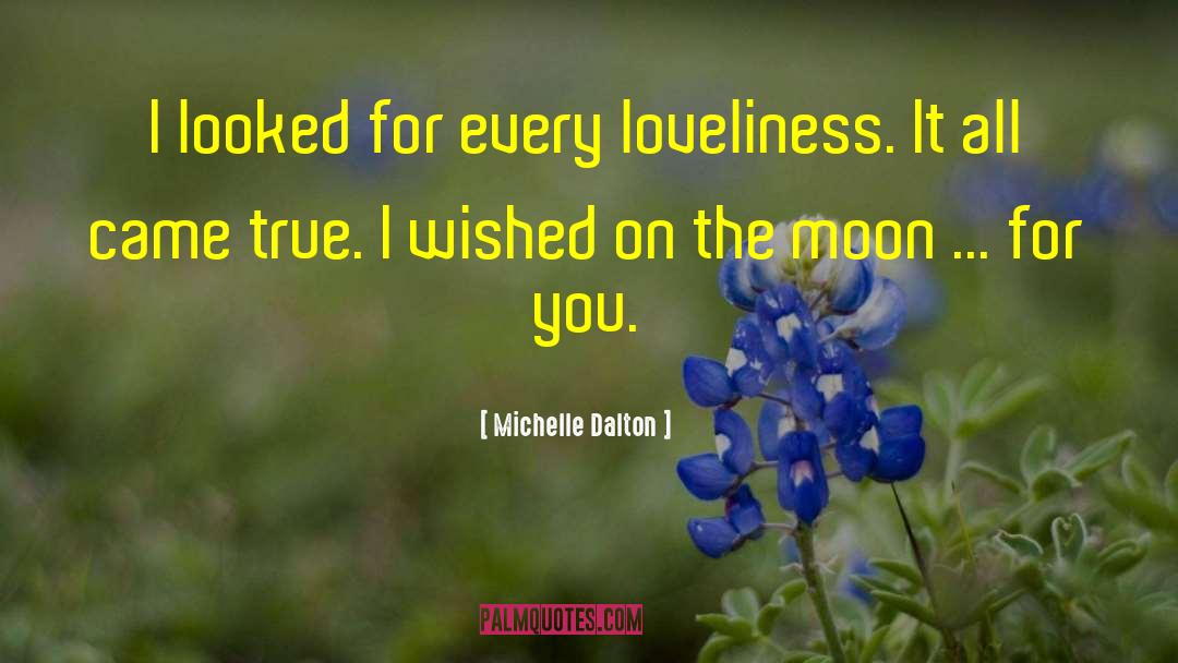 Michelle Dalton Quotes: I looked for every loveliness.