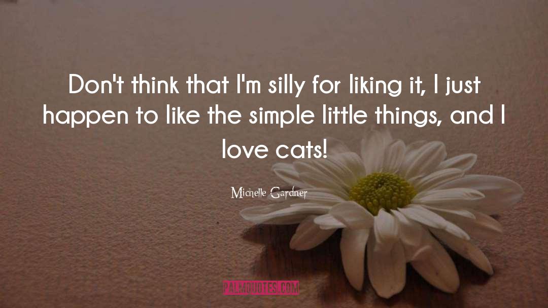 Michelle Gardner Quotes: Don't think that I'm silly