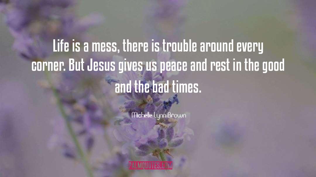 Michelle Lynn Brown Quotes: Life is a mess, there