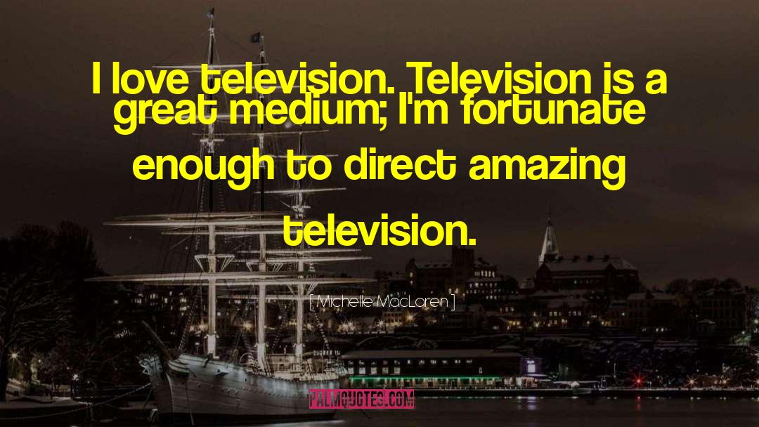 Michelle MacLaren Quotes: I love television. Television is
