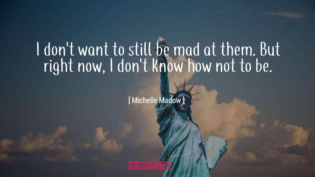 Michelle Madow Quotes: I don't want to still