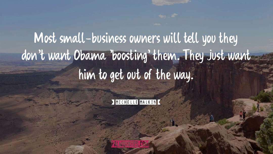 Michelle Malkin Quotes: Most small-business owners will tell