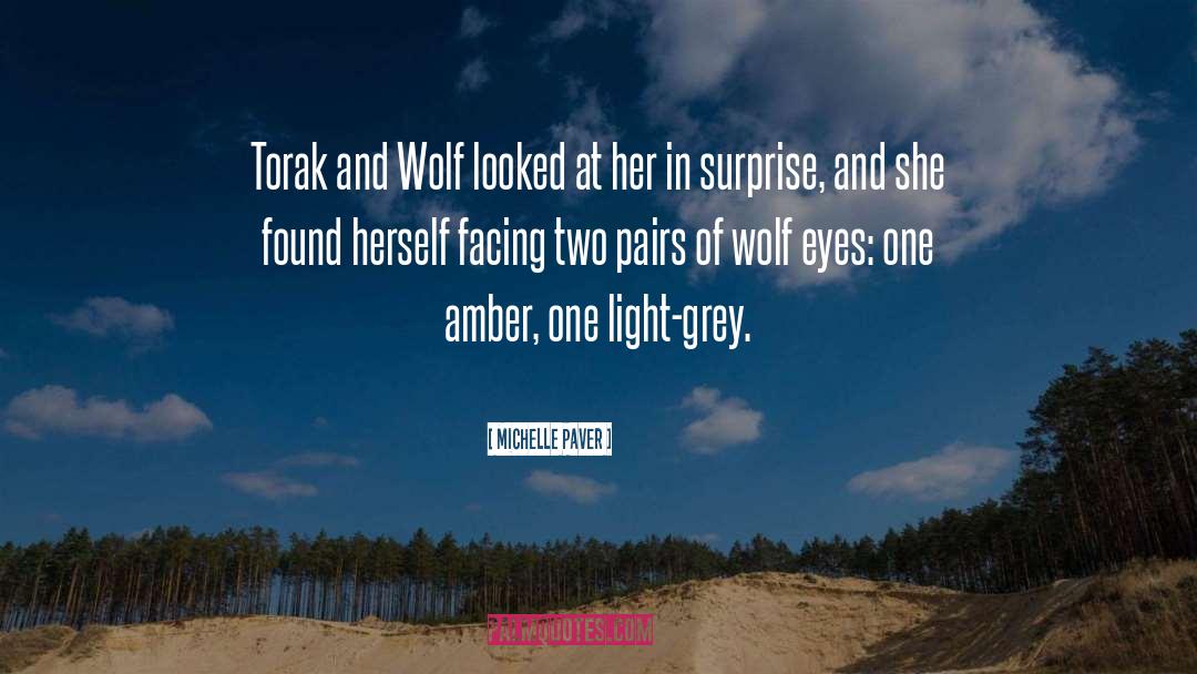 Michelle Paver Quotes: Torak and Wolf looked at