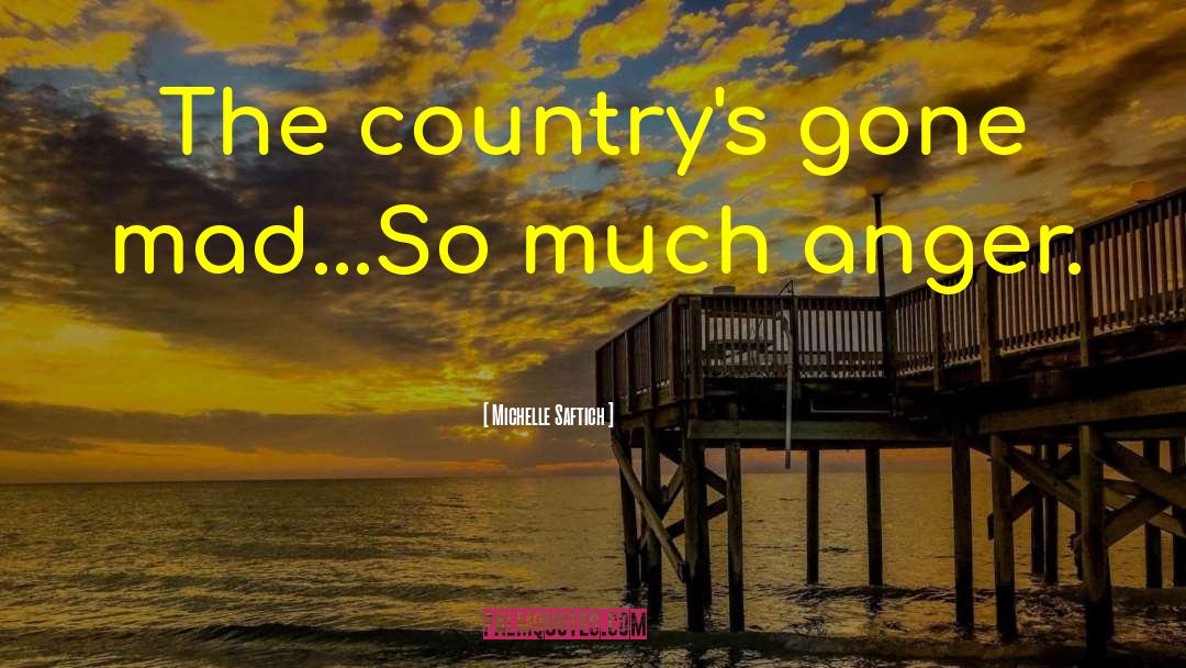 Michelle Saftich Quotes: The country's gone mad...So much