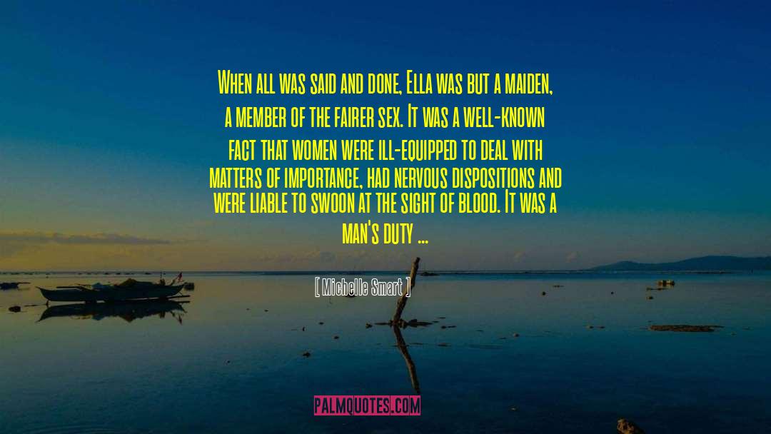 Michelle Smart Quotes: When all was said and