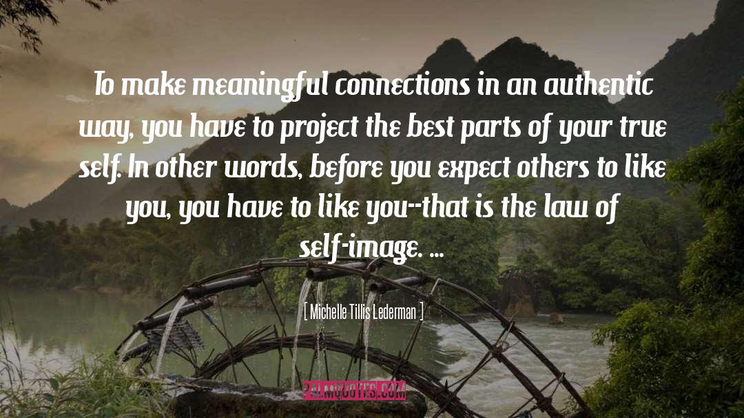 Michelle Tillis Lederman Quotes: To make meaningful connections in