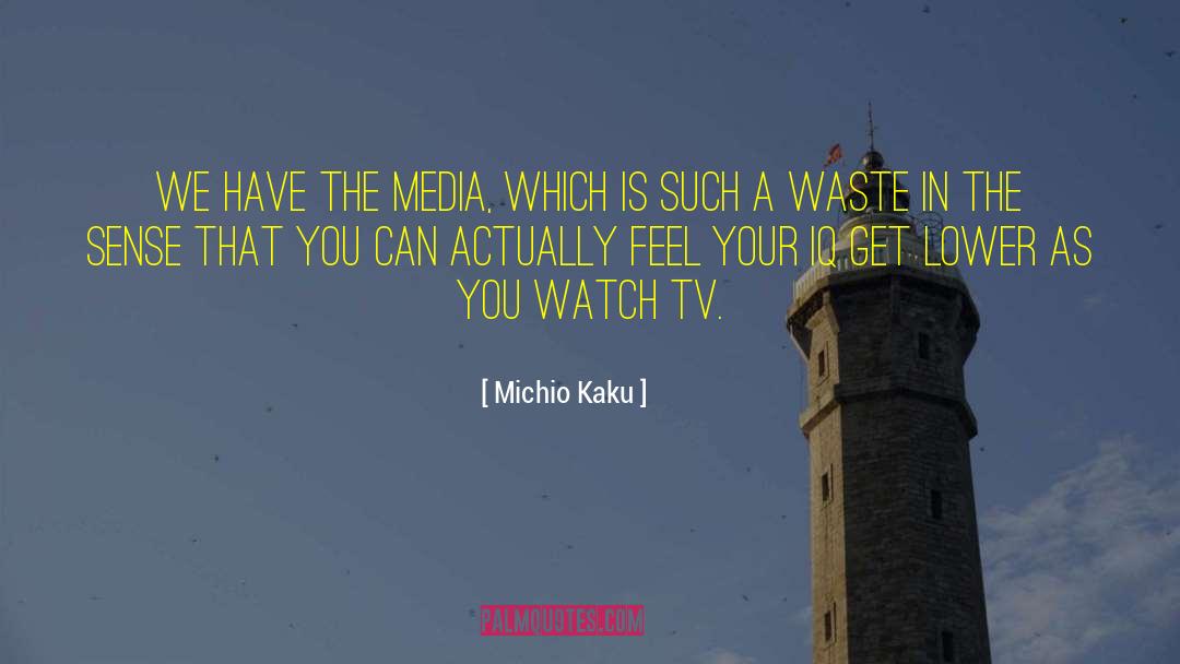 Michio Kaku Quotes: We have the media, which