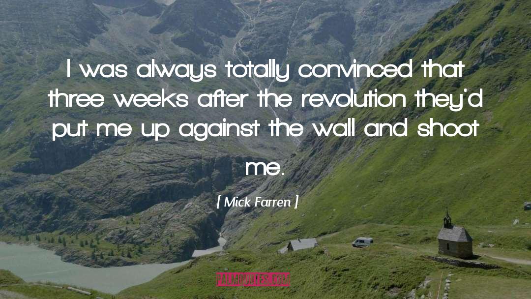 Mick Farren Quotes: I was always totally convinced