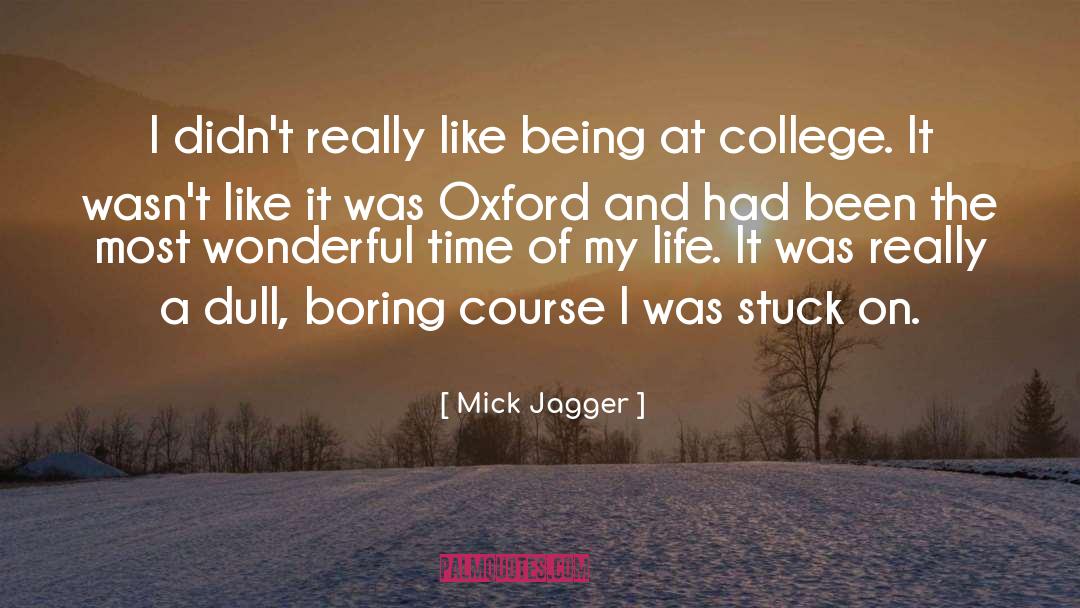 Mick Jagger Quotes: I didn't really like being