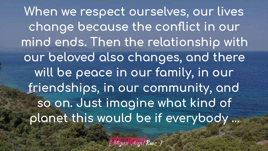 Miguel Angel Ruiz Quotes: When we respect ourselves, our