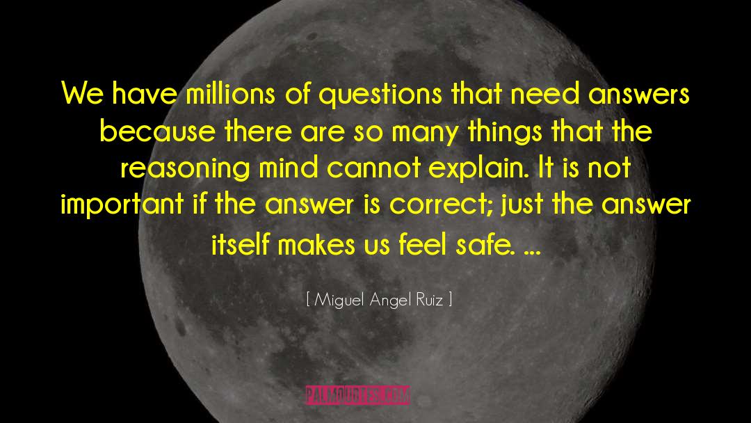 Miguel Angel Ruiz Quotes: We have millions of questions