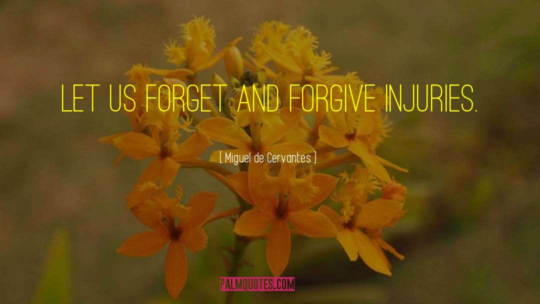 Miguel De Cervantes Quotes: Let us forget and forgive