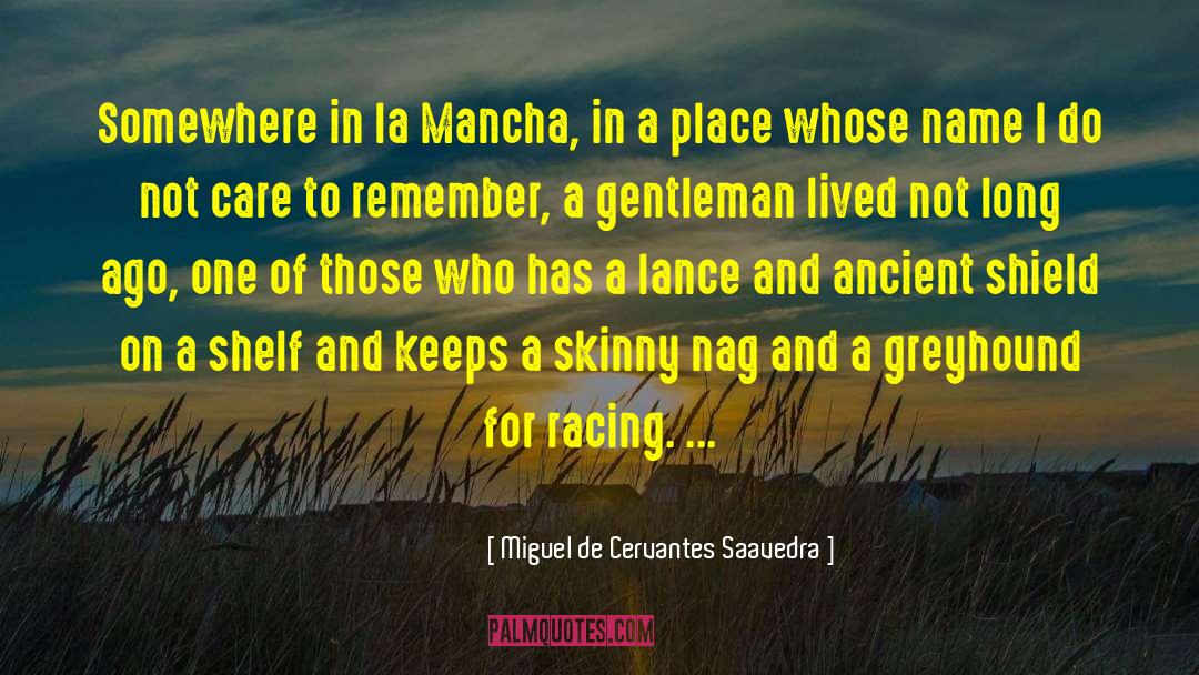 Miguel De Cervantes Saavedra Quotes: Somewhere in la Mancha, in