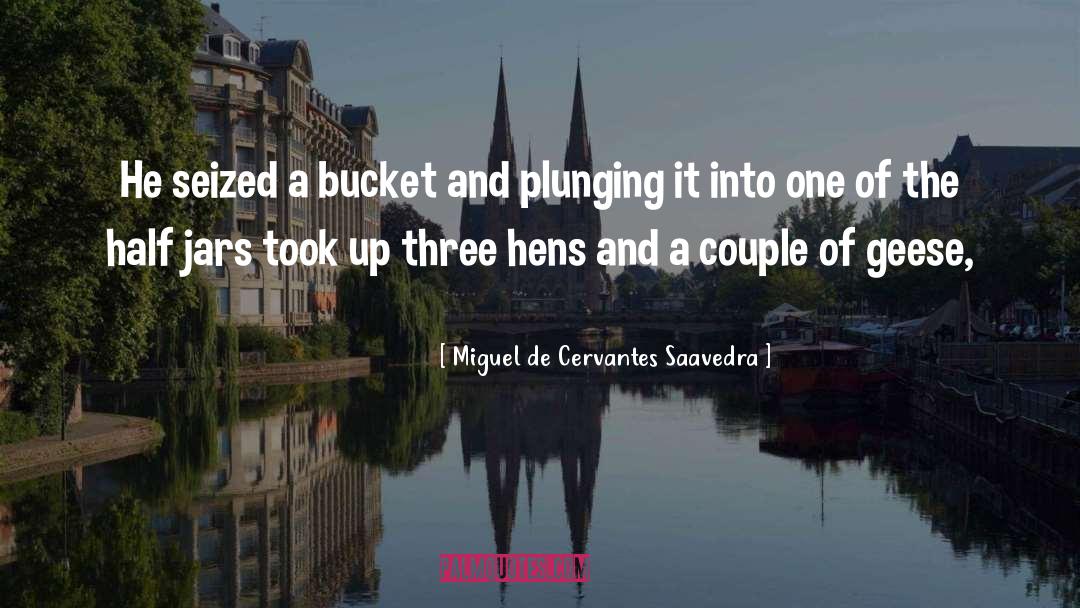 Miguel De Cervantes Saavedra Quotes: He seized a bucket and