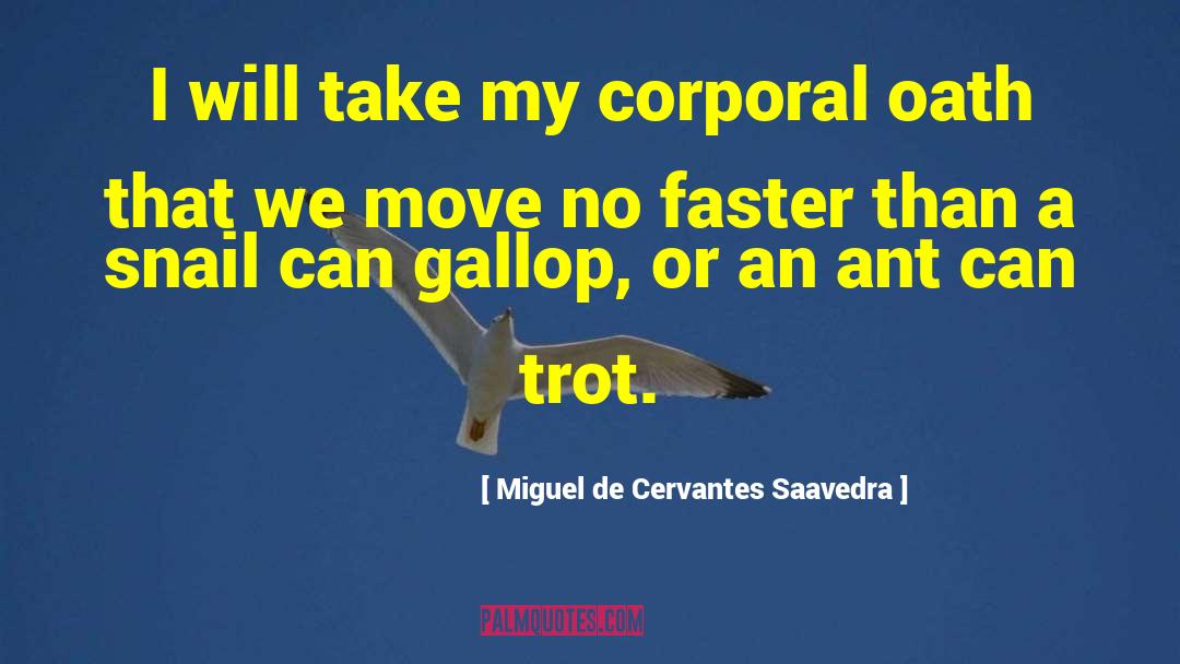 Miguel De Cervantes Saavedra Quotes: I will take my corporal