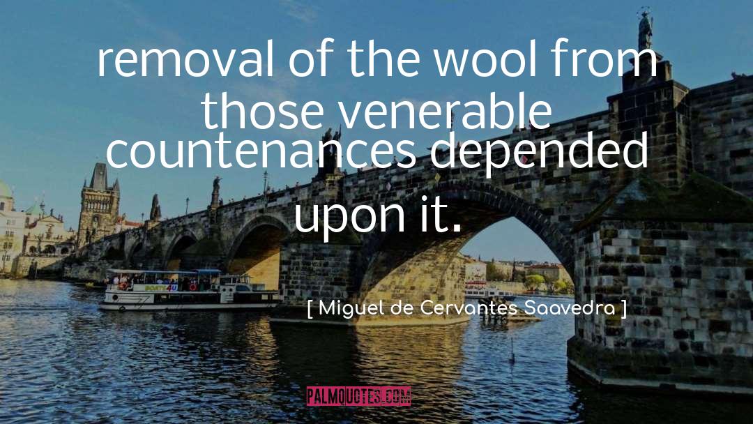 Miguel De Cervantes Saavedra Quotes: removal of the wool from
