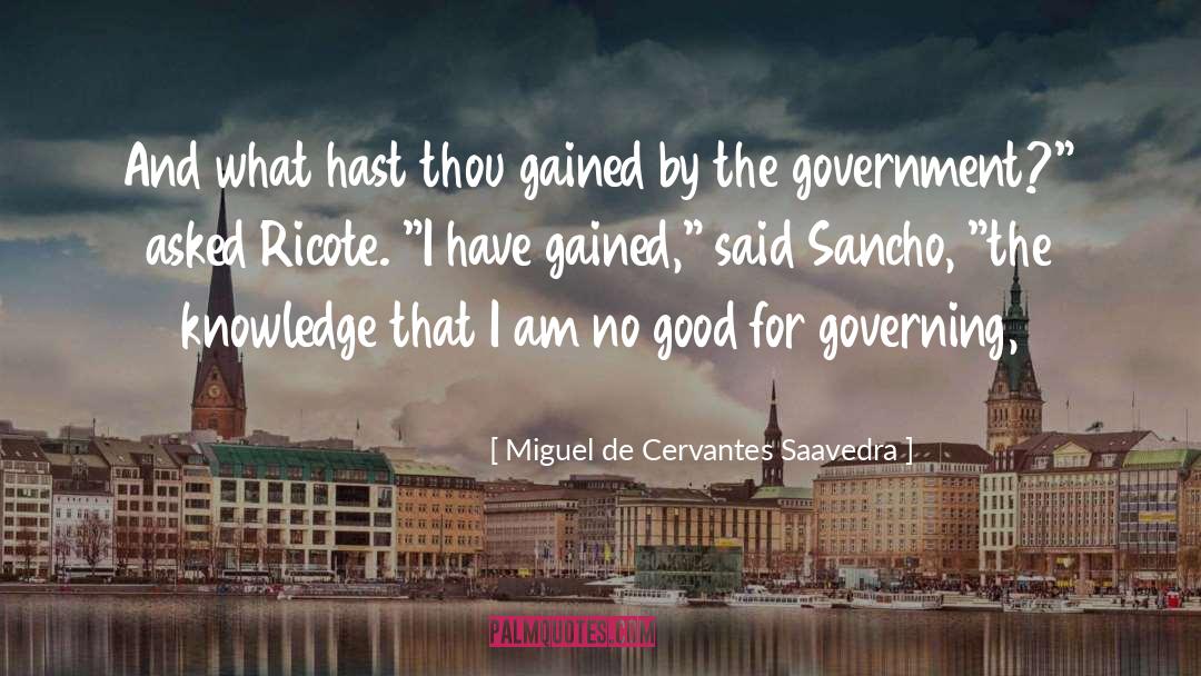 Miguel De Cervantes Saavedra Quotes: And what hast thou gained