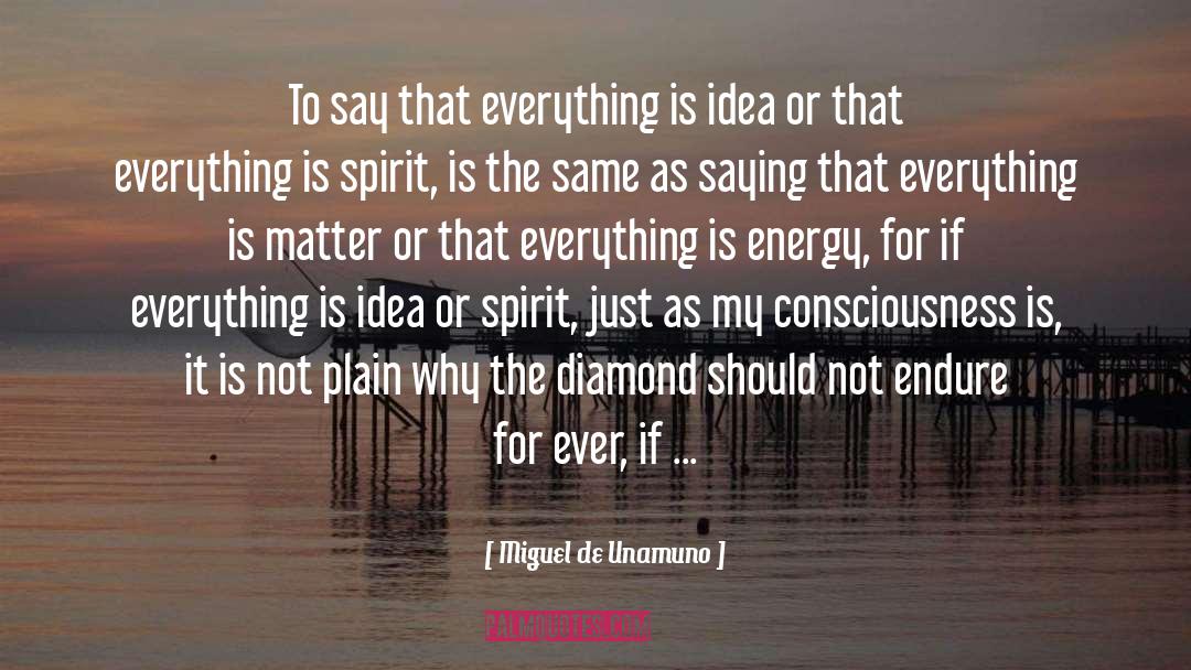 Miguel De Unamuno Quotes: To say that everything is