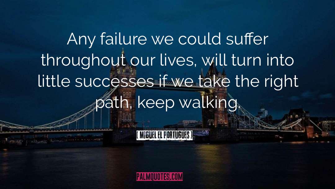 Miguel El Portugues Quotes: Any failure we could suffer