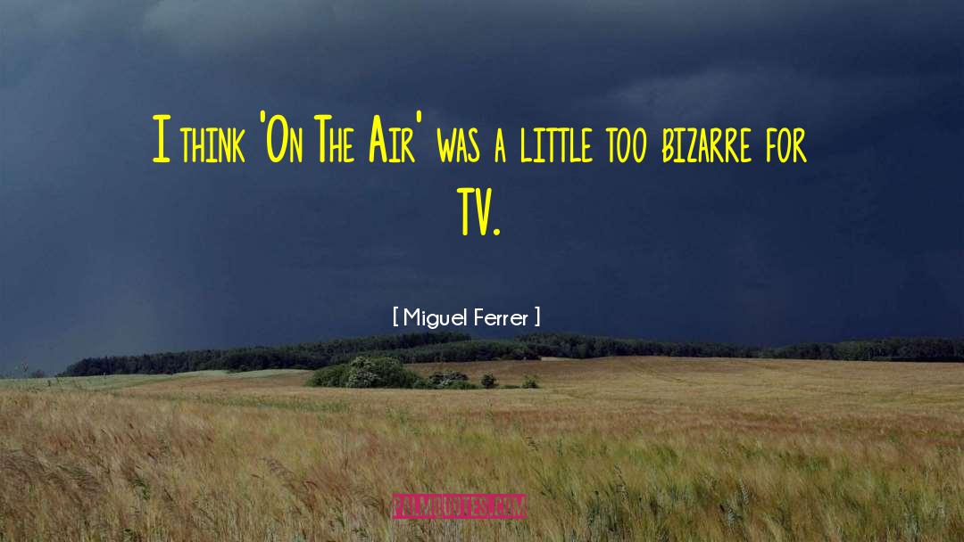 Miguel Ferrer Quotes: I think 'On The Air'