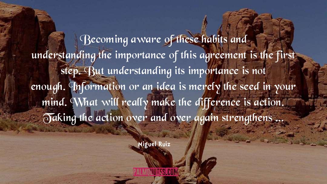 Miguel Ruiz Quotes: Becoming aware of these habits